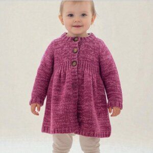 Old Navy Purple-Pink Marled Knit Cardigan 12-18 Months